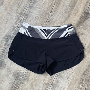Lululemon black Speed Shorts size 2
